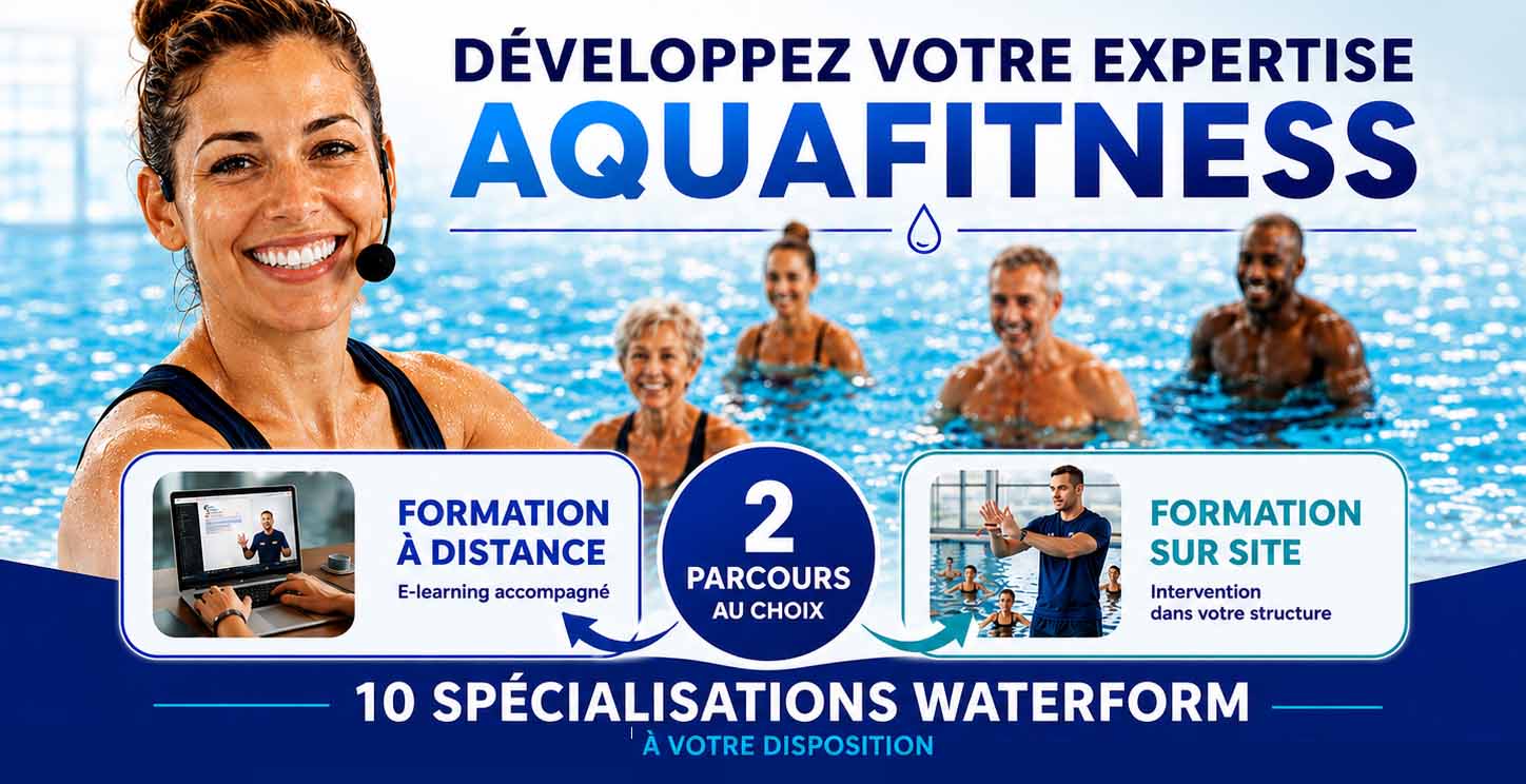 Développez votre expertise en aquafitness avec les spécialisations Waterform